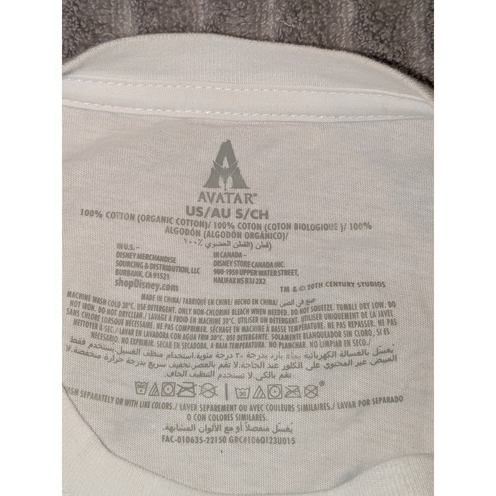 Avatar Marlin Disney Graphic Long Sleeve Crew Neck T-Shirt Blue White Size S NEW - Picture 5 of 10